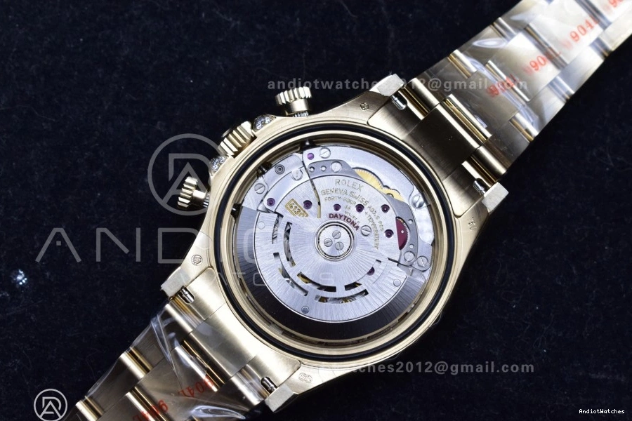 1:1 YG SH Edition Timeless on Rainbow Black 116598RBOW 779 Best Diamonds Dial Daytona Bracelet ZF 1006